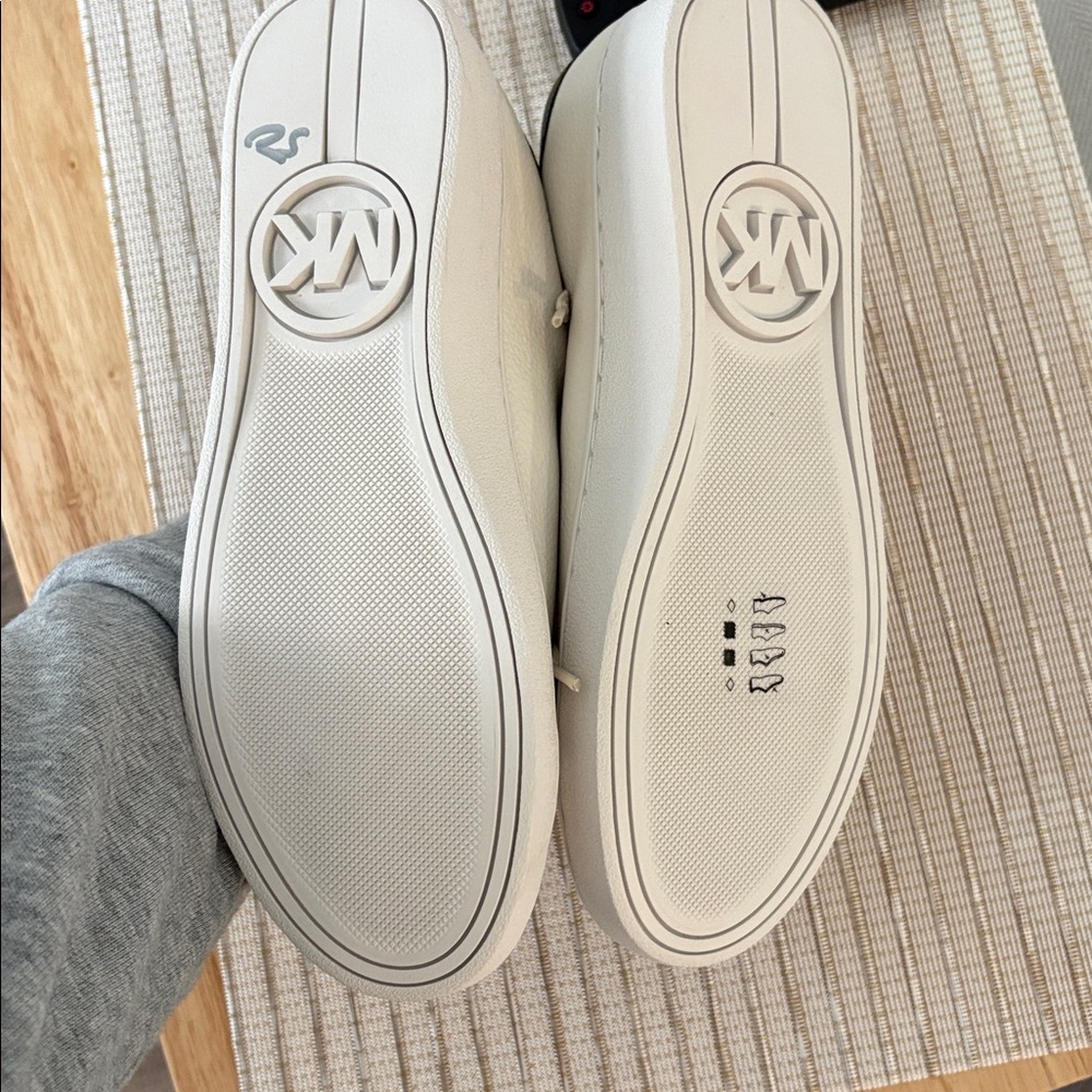 Michael Kors Women's Cream and Black Sneakers - Picture 3 of 3
